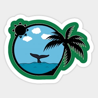 Tropical Setting Sticker